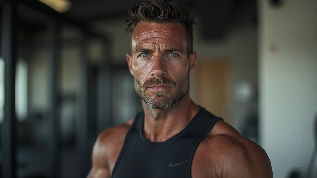Person beim intensiven Training mit konzentriertem Gesichtsausdruck, demonstriert mentale Fokussierung und Ausdauer, modernes Trainingsumfeld mit natürlichem Licht